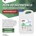 Plak płyn do dezynfekcji rąk i powierzchni wirusobójczy 72% - 4l - zdjęcie 2