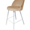 Hoker krzesło barowe tapicerowane Trix podstawa metalowa
