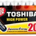 Baterie Alkaliczne AA i AAA Toshiba High Power Paluszki R3/R6