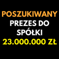 Potrzebny Prezes do Spółki na zakup Wytwórni Wód 23mln zł